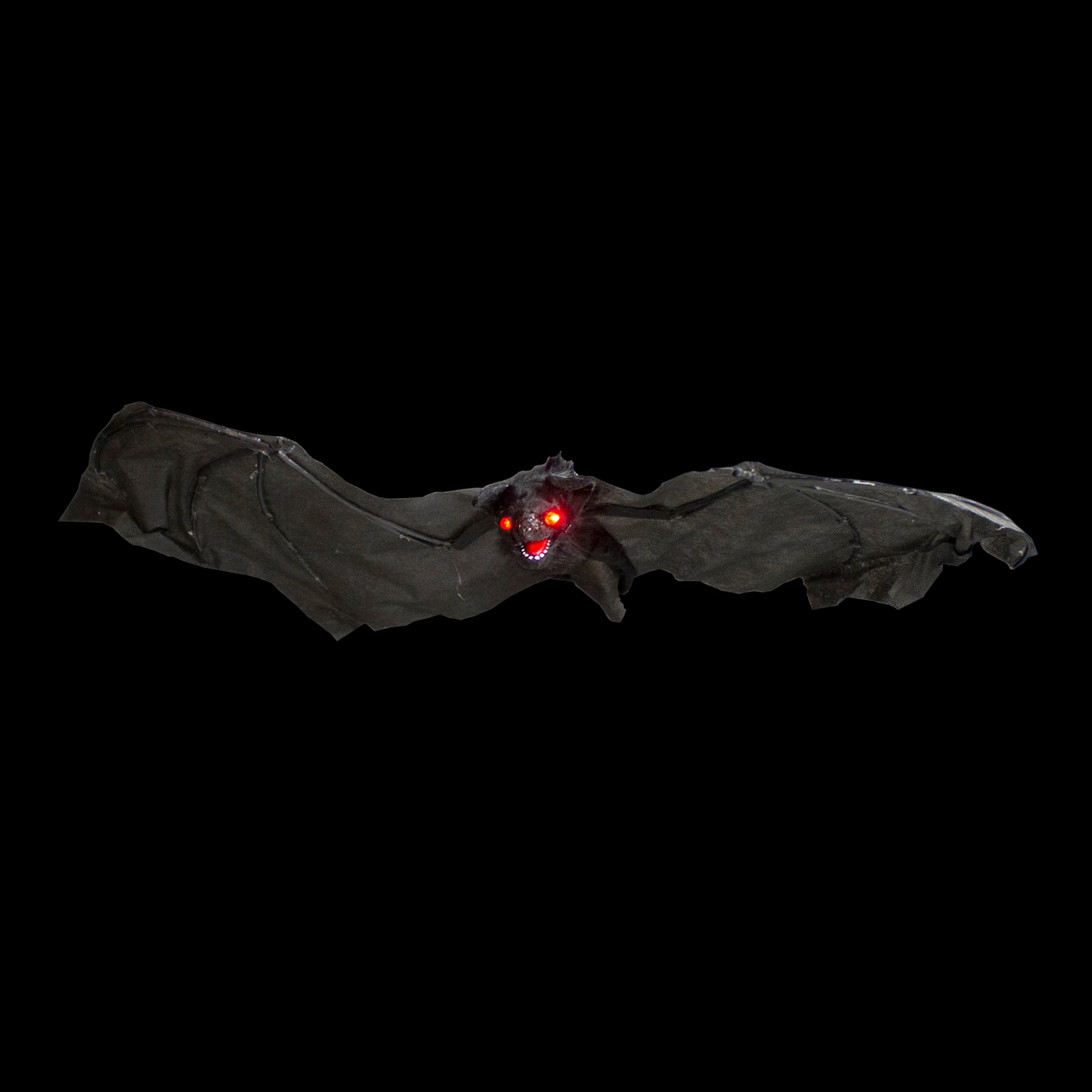 30" Hanging Bat with Lighted Red Eyes Halloween Decoration